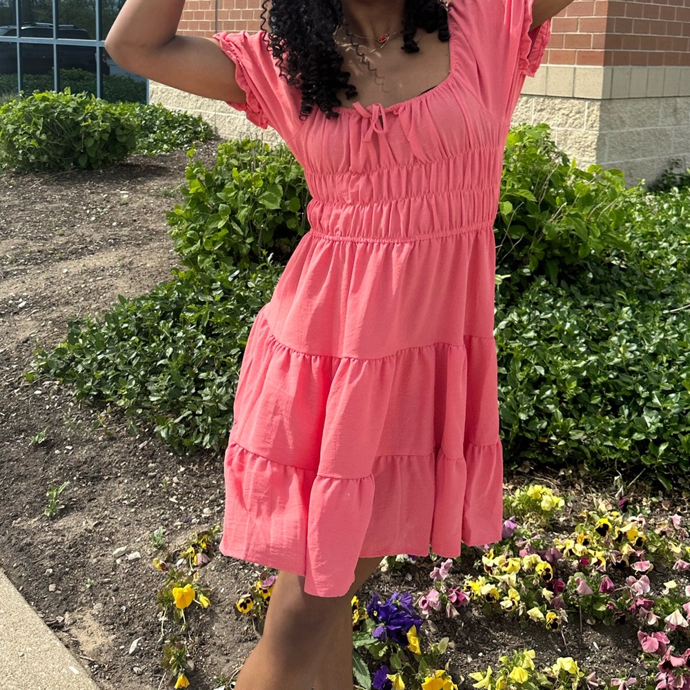 - pink, dress from amazon
